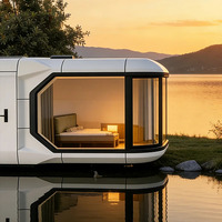 Capsule spatiale en acier galvanisé de 40 pieds sur mesure / Conteneur mobile / Cabine / Villa préfabriquée / Mini-maison / Maison préfabriquée modulaire / Maison moderne