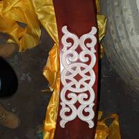 Roseta ovalada tallada en madera muebles tallados en madera piezas decorativas de apliques utilizados para yurta