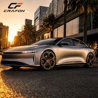 Jantes de voiture CF 5x112 adaptées aux Lucid Air Aero Disc Range, jantes forgées optimisées 20 21 pouces