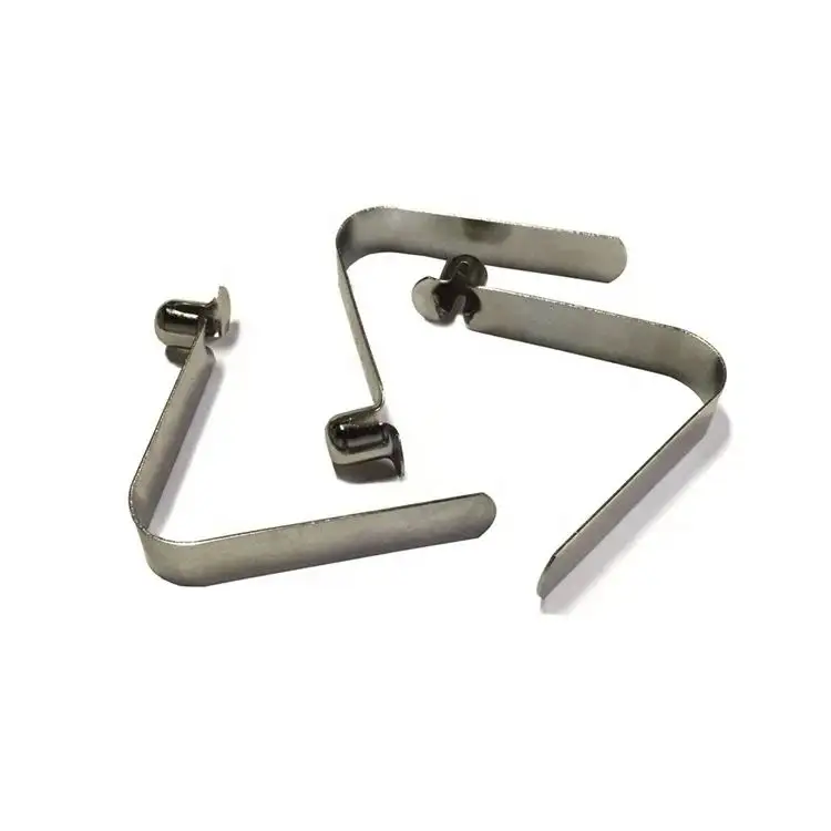 Oem V-Vormige Metalen 65mn Stalen Veerclip Knoopveer Clip