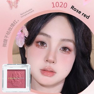 Blush éclaircissant monochrome Colorrose, style occidental antique, contouring pour femmes, teinte pêche mat, éclat naturel et effet repulpant sur le visage - Product Image 4