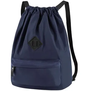 Zaino tascabile con coulisse zaino da viaggio per scuola daypack borse zaino con coulisse personalizzato all'ingrosso per la promozione
