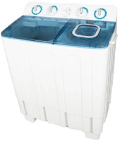 Machine à laver semi-automatique à chargement par le haut à double cuve électrique 7,2 kg à vente chaude pour usage domestique, hôtelier et commercial