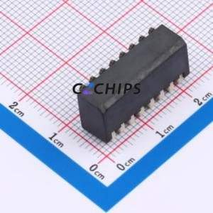 DSPV-08-LS-GET DIP Switch SMD,P=2.54mm Switch Piano Key Single Pole Single Throw 8 2.54mm - Product Image 2