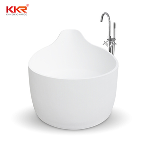 حوض استحمام حديث التصميم قائم بذاته مصنوع من السطح الصلب للشقق/الفلل/الفنادق - Product Image 1