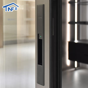 גדול כפול חתוך אלומיניום פטיו דלת חבויים הזזה זכוכית כיס חיצוני קיפול מסך קיפול נירוסטה - Product Image 5