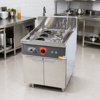 Cuiseur à nouilles vertical à six bacs RKMF-RG166, cuisinière à nouilles électrique efficace en acier inoxydable