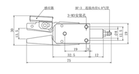 SKJ-ES 1-08 Mini Robot Gripper, Penjepit Ujung dengan Gaya Penjepit 5N untuk Lengan Robot, Mudah Dipasang untuk Manipulator Cetakan Injeksi.