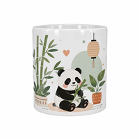 Mug en céramique personnalisé avec logo et texte, ours jaune émaillé, directement de l'usine, souvenir de mariage, fête de famille, cadeau, tasse à boire