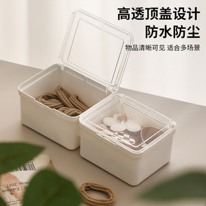 Office Organizer <b>Drawer</b> Box Rectangle Stackable With Lid And Compartments For Desktop Stationery Storage - Product Image 5