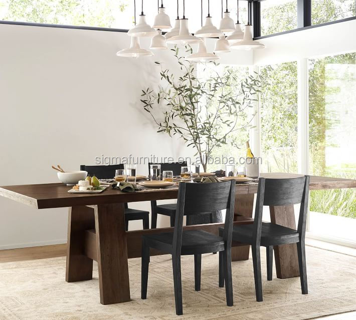 comfortable home kitchen furniture wood Madera Dining Table and Chairs dining set