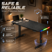 Table de jeu AOR Gaming réglable en hauteur, certification RoHS, facile à assembler, trois niveaux de mémoire réglables, vente en gros d'usine