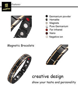 Bracelets magnétiques en acier inoxydable 316 pour femmes et hommes, plaqués or PVD, soins de santé, thérapie énergétique, test de pulvérisation de sel REACH réussi - Product Image 6