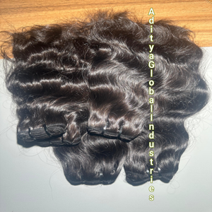 Extensiones de Cabello Humano Remy Indio de Doble Trama, Tejido de Cabello con Onda Natural, Sin Procesar, Listo para Enviar - Product Image 2
