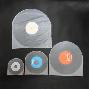 Custom Logo <b>Vinyl</b> Record Inner Sleeve HDPE Anti-static Bag for Portable <b>Storage</b> Home Car Use Eco-friendly Durable Waterproof - Product Image 2