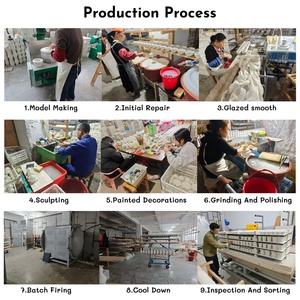 Set di <span class=keywords><strong>Vasi</strong></span> <span class=keywords><strong>in</strong></span> <span class=keywords><strong>Ceramica</strong></span> per Composizioni Floreali, Decorazione per Hotel, Vaso Piccolo <span class=keywords><strong>in</strong></span> <span class=keywords><strong>Ceramica</strong></span> Blu Creativo, Arredamento Raffinato per la Casa - Product Image 5