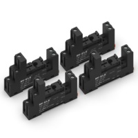 Soket Relay Miniatur 5-Pin 12A AC Daya Rendah yang Dapat Disesuaikan 14F-1Z-C3 Perlindungan Tertutup Perlindungan Jari Umum