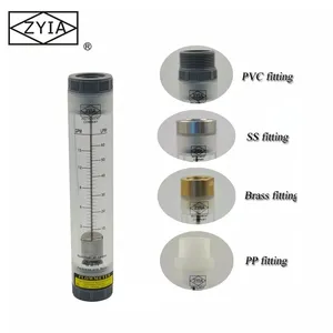 Fabrikant Levering Ss Inline Acryl Gasstroom Meter Water Vloeibare Rotameter Te Koop