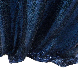 Màu Xanh Hải Quân Lấp Lánh Long Lanh Vòng Bảng Bìa <span class=keywords><strong>Sequin</strong></span> Khăn Trải Bàn Lớp Phủ Đám Cưới Bữa Tiệc Bên Vải Bền Chất Liệu Vải - Product Image 3