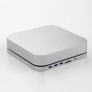 MC25 Pro USB3.1 M.2 NVMe NGFF 10Gbps SD存储卡读卡器2.5 SATA SSD/HDD外壳底座，用于苹果Mac mini M1 2020
