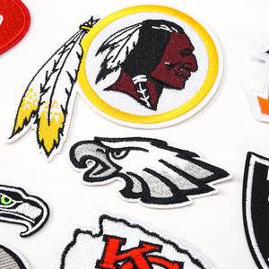 カスタマイズ可能なラグビーチーム刺繍パッチ最愛の服の装飾ラグビーファン用ジーンズとバックパック - Product Image 3