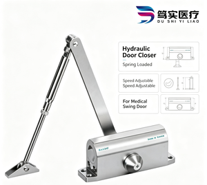 Ferme-porte hydraulique robuste RK1300, <span class=keywords><strong>force</strong></span> EN3, 40-65 kg, pour porte coupe-feu et porte de salle blanche médicale - Product Image 3