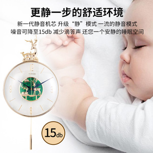 Luxury Wall <b>Clock</b> Modern Round Analog Silent Movement <b>Battery</b> Powered Living Room Bedroom Study Home Decor - Product Image 4