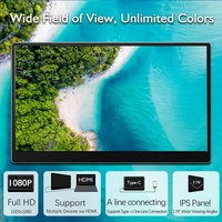 Sibolan 16 pouces usb c portable ips gaming moniteur d'affichage étendu 1080p pc téléphone X-box PS5