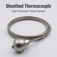 Sensor de Temperatura Termopar con Revestimiento, Resolución de 0.5°C, Comunicación por Puerto Serial, OEM/ODM, IP65, Acero Inoxidable