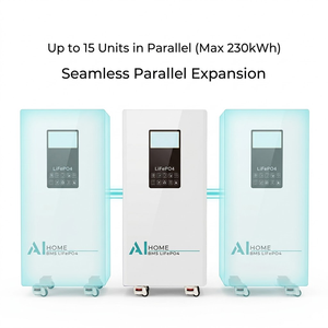 Vertical Wall Mounted 51.2V Lithium Iron Phosphate <b>Battery</b> 100-300Ah Energy Storage For Off Grid Home Power <b>Backup</b> - Product Image 3