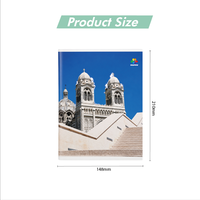 Cuaderno de Ejercicios Cosido con Espiral, Tamaño A4, con Cubierta de Papel, Número de Hojas Personalizable (40/60/80/100), para Uso Escolar