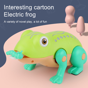 <span class=keywords><strong>Rana</strong></span> eléctrica de juguete para niños, <span class=keywords><strong>rana</strong></span> de arrastre acústico de dibujos animados - Product Image 2