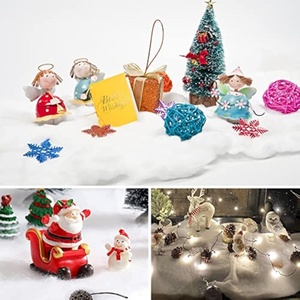 <span class=keywords><strong>Manta</strong></span> de nieve blanca flocada de 0,4x1,5 m para Navidad | Decoración de invierno ultra realista para árbol de Navidad, hogar, oficina y fiesta - Product Image 5