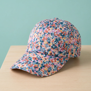 Floral Print <b>Women</b> Baseball Cap Adjustable 5 Panel Curved Brim Polyester Outdoor Casual Sports <b>Hat</b> - Product Image 3