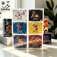 Boîte de présentation en acrylique transparente magnétique anti-UV intégrée, boîte de rangement portable pour cartes One Piece TCG OP-06