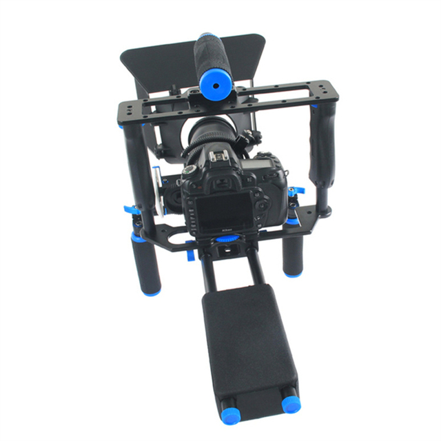 DSLR Rig Camera Cage Kit Shoulder Stabilizer System Video Rig for Canon 5D Mark III IV 6D 7D Nikon D7200 Sony A7 GH5 GH4