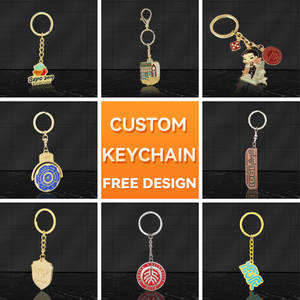 Logotipo de la marca Esmalte Dibujos animados Personal Lindo Anime Promocional Llavero de metal personalizado Llavero/Llaveros al por mayor - Product Image 3