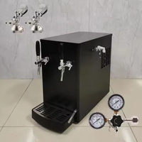 Distributeur de bière de table à double robinet avec compresseur de réfrigération commercial pour bière, soda et autres boissons