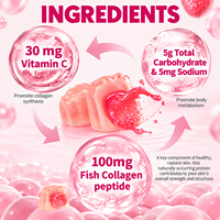 Gummies de collagène personnalisées avec vitamine C pour la peau, les cheveux, les ongles et le soutien des articulations – Complément alimentaire