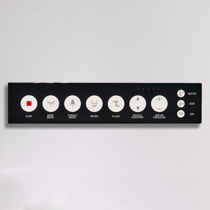 A215 Siège de toilette intelligent japonais de qualité supérieure noir mat Intelligent monté au sol avec couvercle à fermeture en douceur en forme de cuvette carrée - Product Image 5