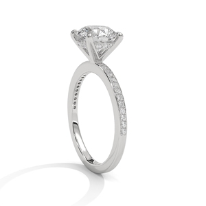 Anillo de Oro de 10k y 14k con Diamantes Cultivados en Laboratorio, Corte Brillante, Claridad VS1 VVS2, para Bodas, Marca RAAMAA, Superventas - Product Image 2