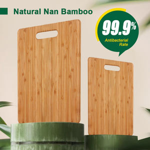 Juego de 3 Tablas de Cortar de Bambú Natural con Orificio para Colgar, Pequeña, Mediana y Grande, para Uso Diario en la Cocina - Product Image 2