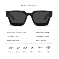 Lunettes de soleil de luxe de marque célèbre, lunettes de soleil en acétate faites à la main, lunettes pour femmes
