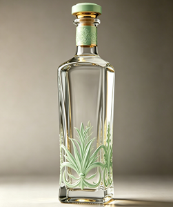 Bouteilles <span class=keywords><strong>de</strong></span> <span class=keywords><strong>liqueur</strong></span> en verre transparent avec logo personnalisé, 375 ml et 750 ml, bouteilles en verre vides avec bouchon en liège pour la vodka, le gin, le <span class=keywords><strong>rhum</strong></span>, la tequila, les spiritueux - Product Image 2