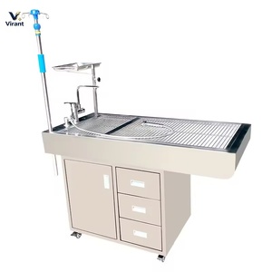 Mesa de Operaciones Plegable para Mascotas, de Acero Inoxidable, para Perros y Gatos, Mesa de Disección Quirúrgica - Product Image 1