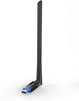 Adaptador WiFi Externo Tenda AX900 WiFi 6 de Doble Banda, 600 Mbps 5 GHz, 286 Mbps 2.4 GHz, Antena de 6 dBi, USB 2.0 para Laptop, Windows 11/10/7