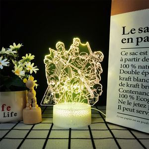 Lampe à image flottante holographique <span class=keywords><strong>Attaque</strong></span> sur <span class=keywords><strong>Titan</strong></span> Photo <span class=keywords><strong>de</strong></span> groupe avec réglages multicolores pour la chambre à coucher - Product Image 1