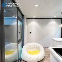 Maison conteneur préfabriquée pliable et extensible 20FT 40FT, aménagement personnalisé, maison modulaire portable pour complexe hôtelier