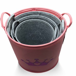 Nuovo Cesto Portaoggetti <span class=keywords><strong>in</strong></span> <span class=keywords><strong>Feltro</strong></span> <span class=keywords><strong>per</strong></span> Bambini con Design a Cartoni Animati, <span class=keywords><strong>per</strong></span> Biancheria e Giocattoli, con Manici - Product Image 2
