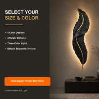 Appliques Murales LED Design Moderne, Lampes d'Intérieur Décoratives en Résine de Haute Qualité pour Hôtel, Villa, Projet et Art Domestique 220V